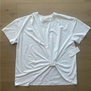 Kit & Ace White Knotted T-Shirt
